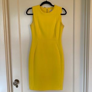 Calvin Klein Yellow Dress